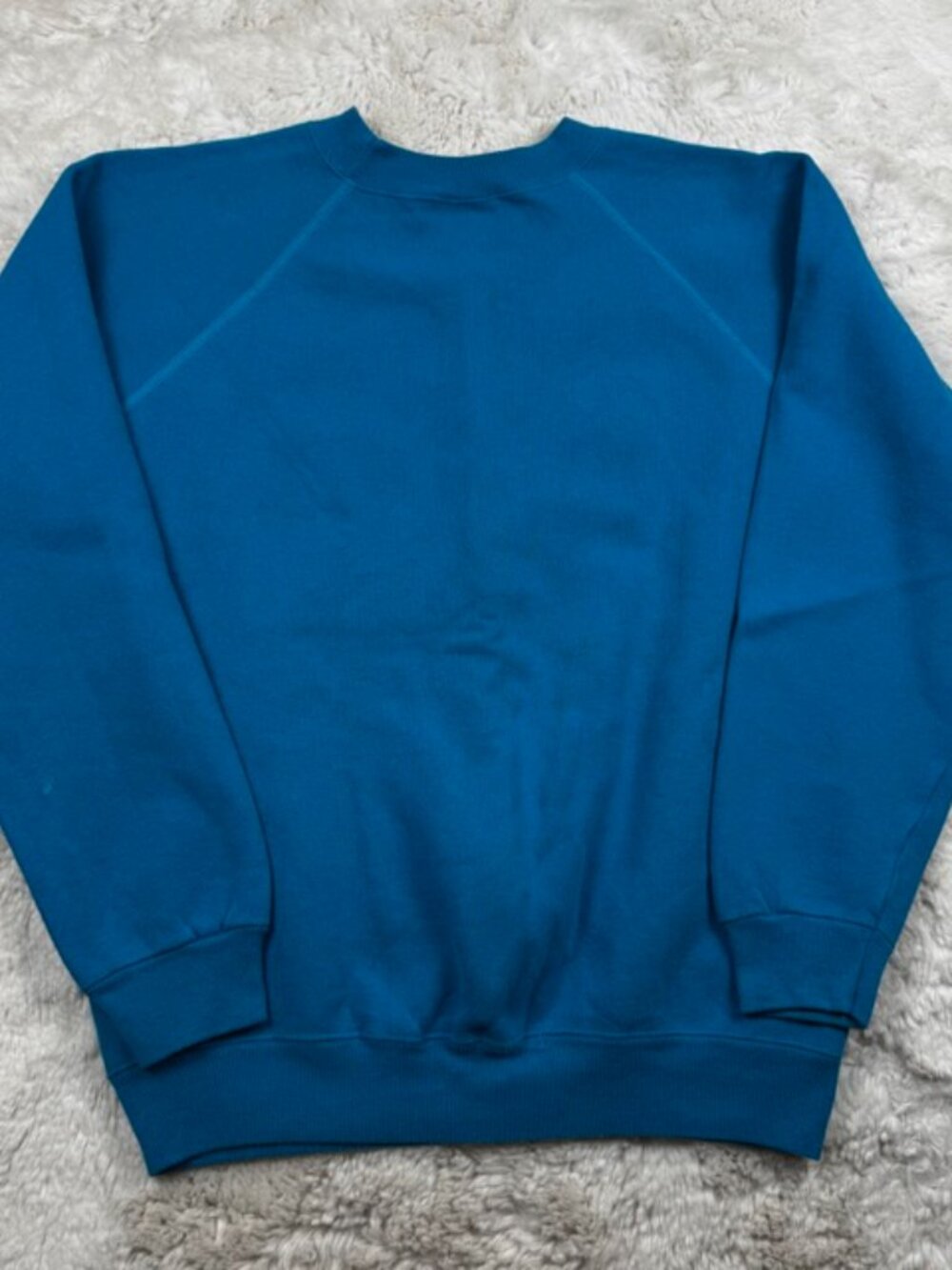 Vintage Gecko Hawaii U Pullover Sweatshirt USA M 38" Blue Long Sleeve 80s - Picture 8 of 10